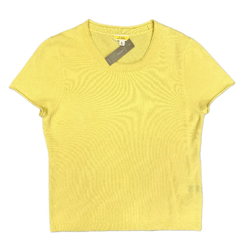 Sweater Cashmere By J. Crew In Yellow, Size: L