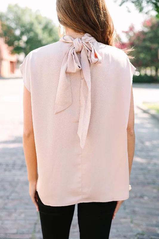 Take A Look Latte Brown Blouse