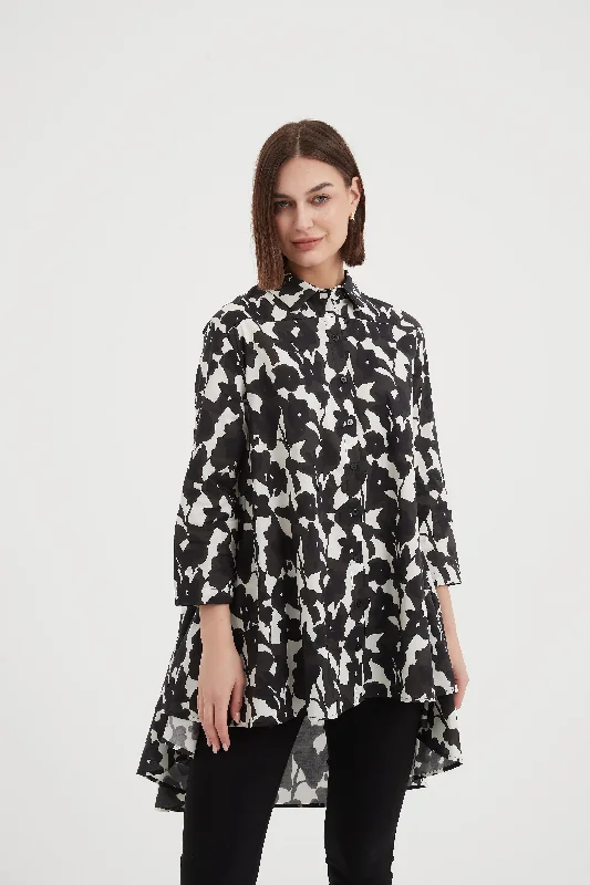 Tirelli - 24S3387 Print Swing Back Shirt