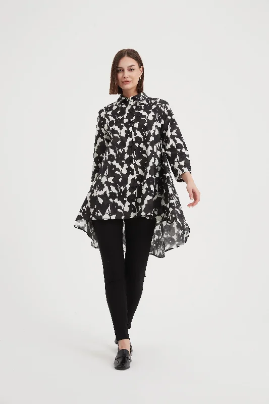 Tirelli - 24S3387 Print Swing Back Shirt