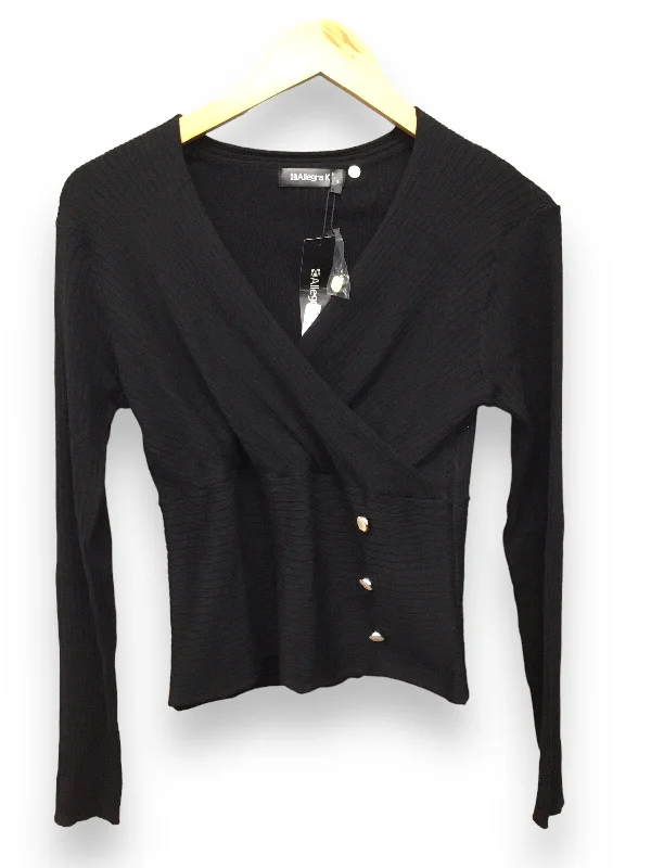 Top Long Sleeve By Allegra K In Black, Size: S