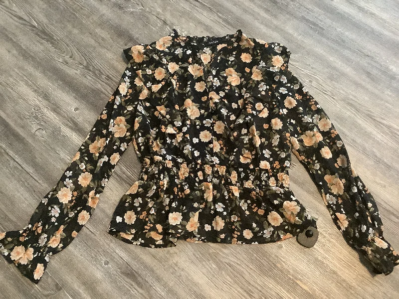 Top Long Sleeve By Clothes Mentor In Floral Print, Size: L