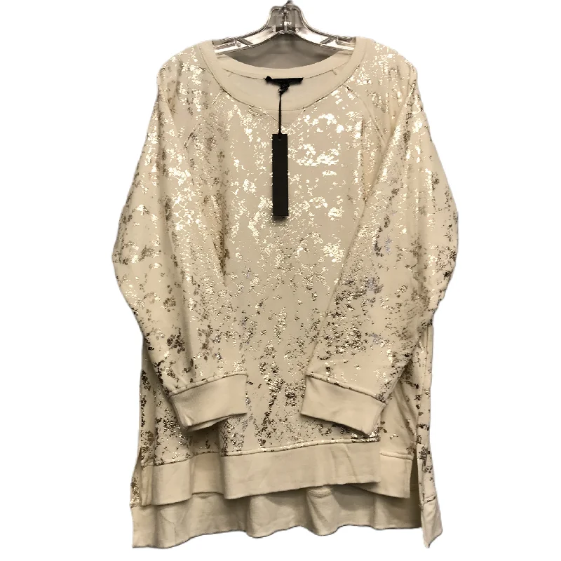 Top Long Sleeve By Jane And Delancey In Cream, Size: 1x