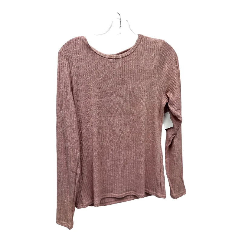 Top Long Sleeve By Old Navy In Pink, Size: L