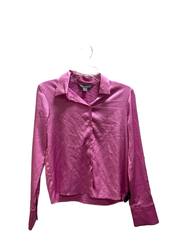 Top Long Sleeve By Primark In Pink, Size: S