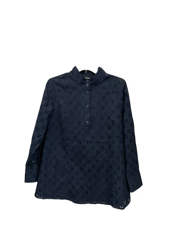 Top Long Sleeve By Soft Surroundings In Navy, Size: M