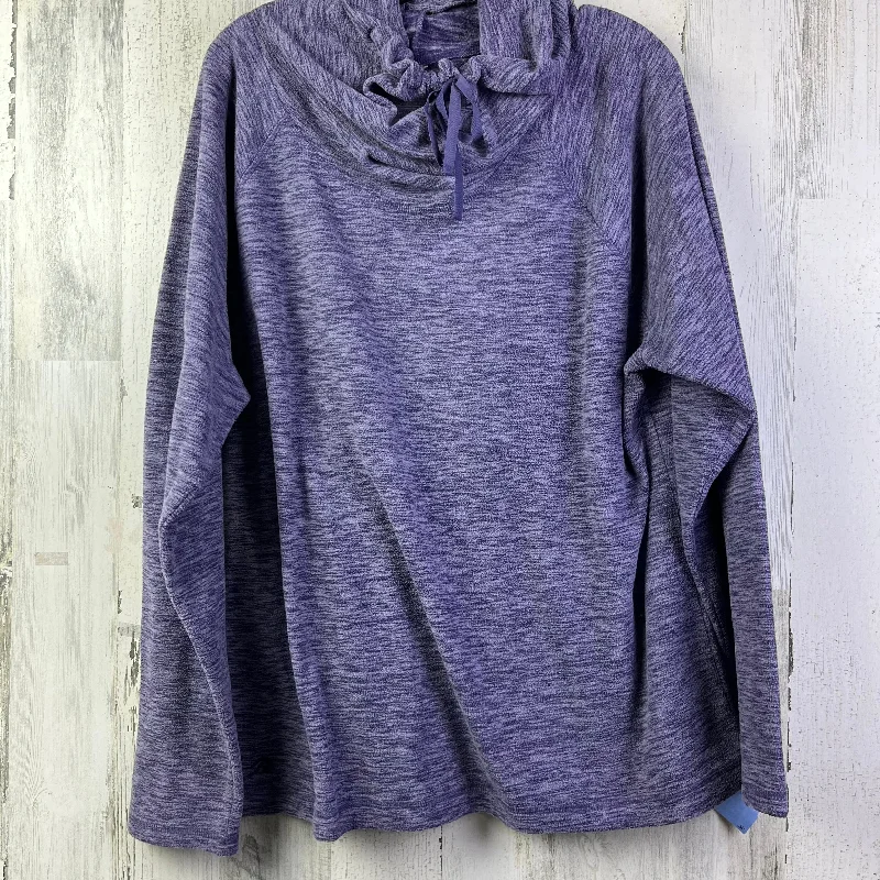 Top Long Sleeve Fleece Pullover By Ideology  Size: Xxl