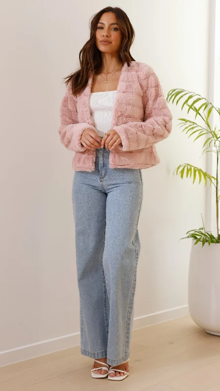 Tully Crop Jacket - Blush