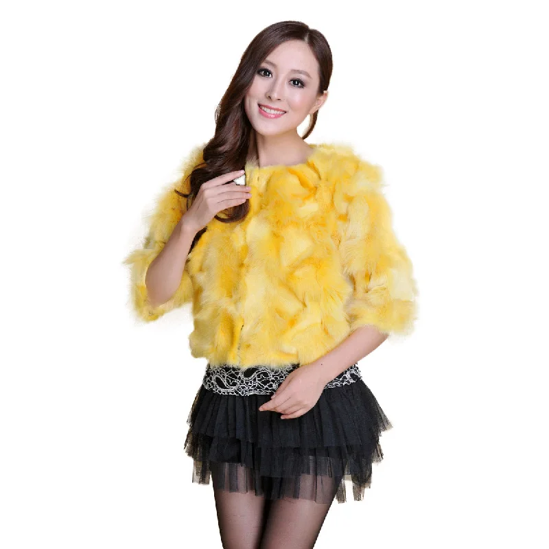 UE FS13052 Real Fox Fur Coat jacket for women Winter