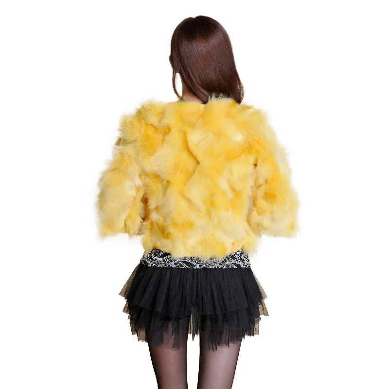 UE FS13052 Real Fox Fur Coat jacket for women Winter