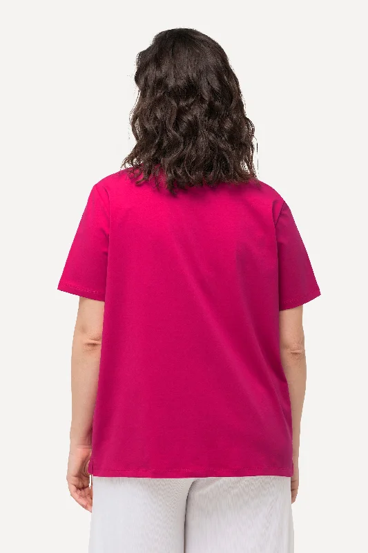 Ulla Popken Cut Out Top in Pink