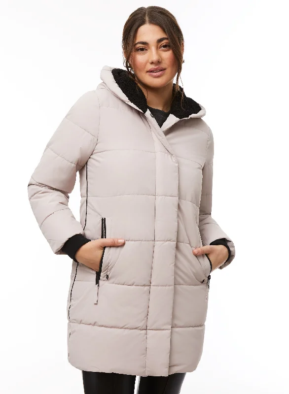 Vegan Down Quilted Coat