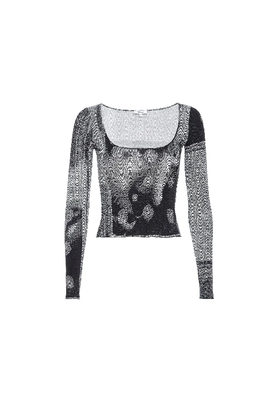 VICTOIRE TOP - SCIARPA PRINT