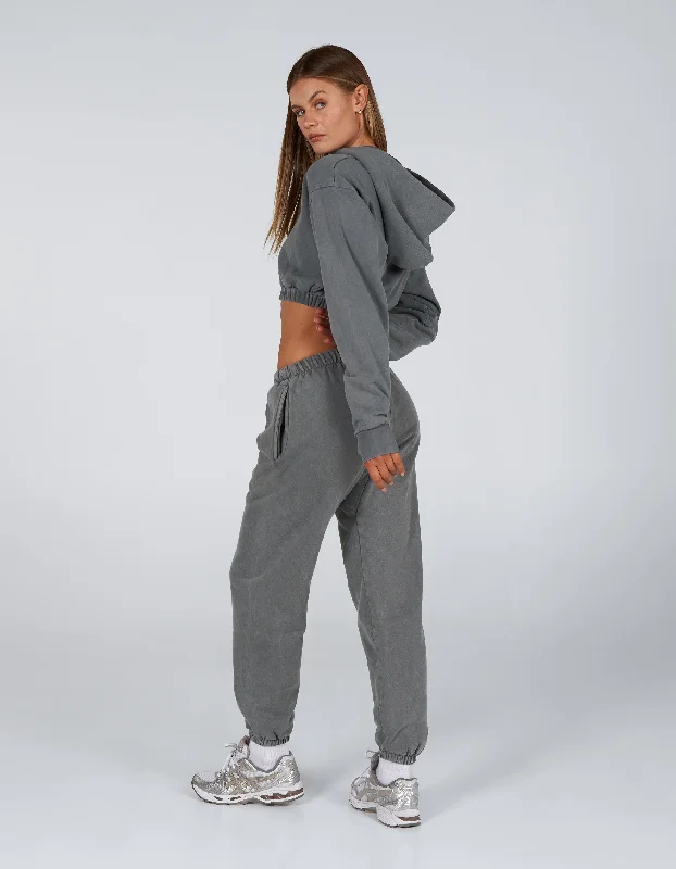 W23 Cropped Hoodie - Stone