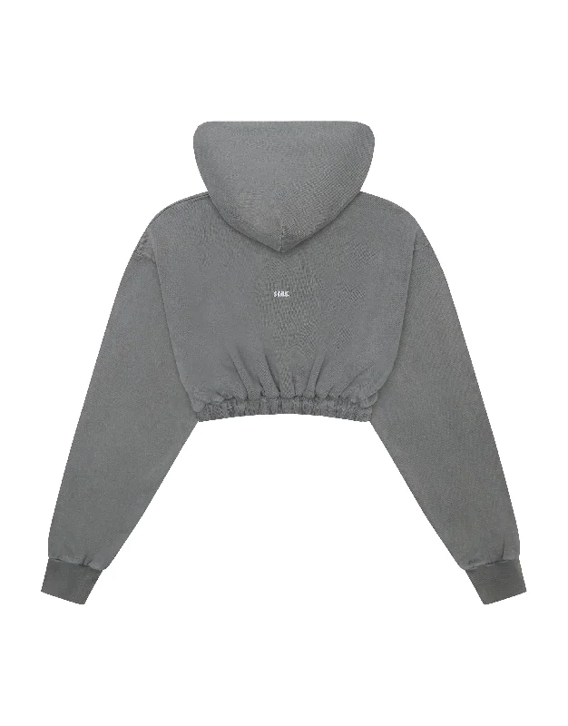 W23 Cropped Hoodie - Stone