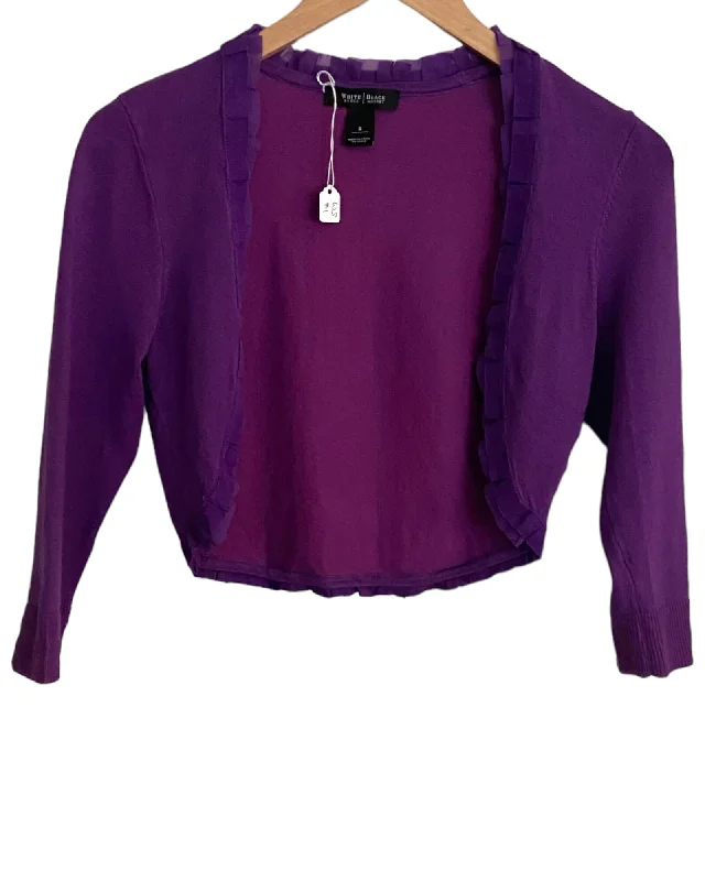 Warm Autumn Purple Bolero Cardigan