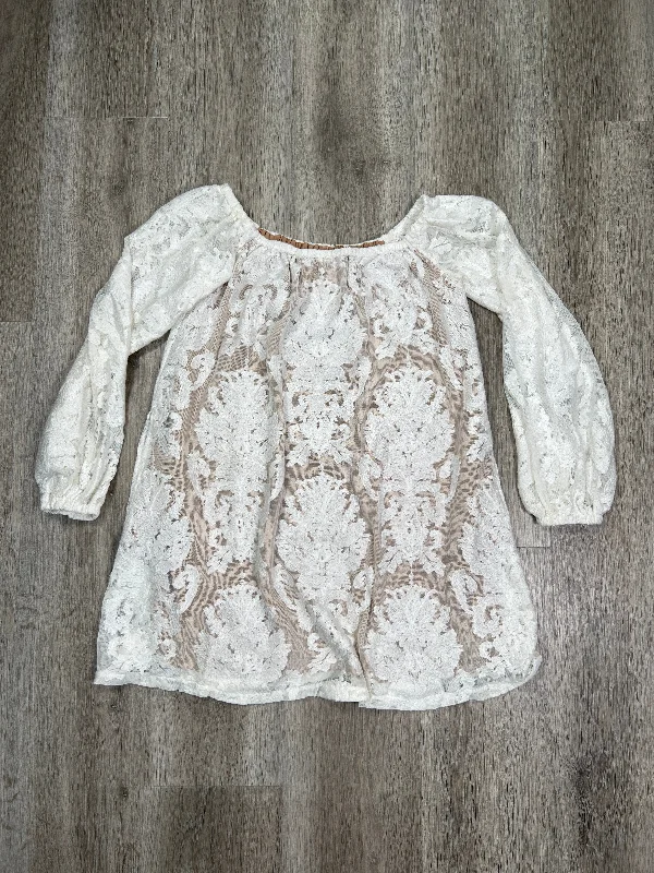 White Blouse Long Sleeve For Love & Lemons, Size S