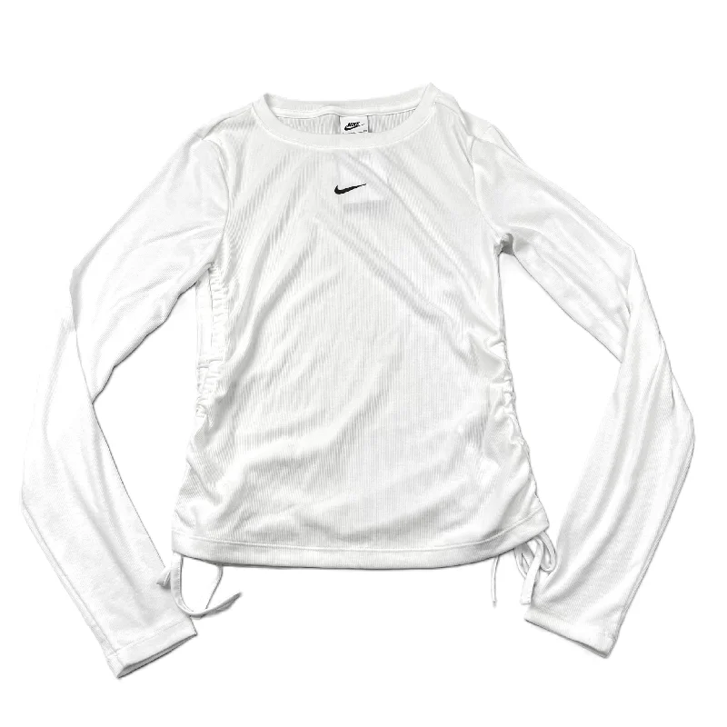 White Top Long Sleeve By Nike, Size: Xs