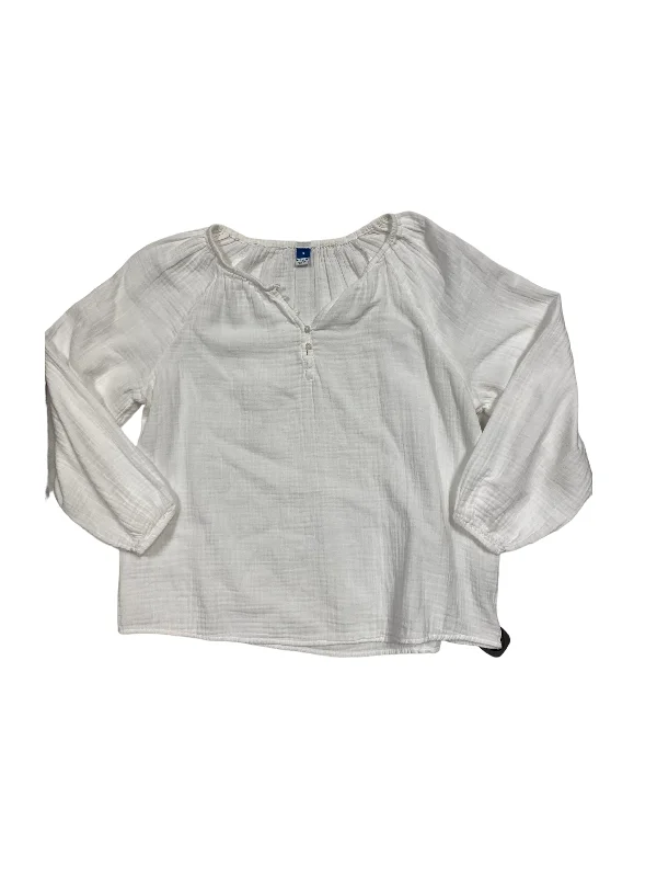 White Top Long Sleeve Old Navy, Size M