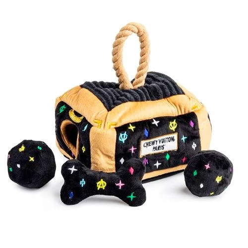 Black Monogram Chewy Vuiton Trunk from Haute Diggity Dog