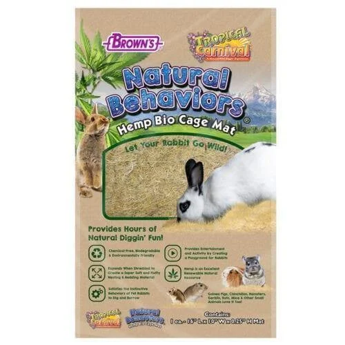 Brown's Natural Behaviors Hemp Bio Cage Mat