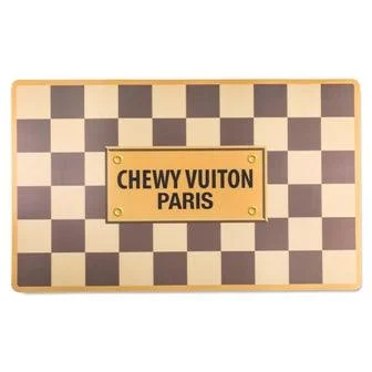 Checker Chewy Vuiton Placemat from Haute Diggity Dog