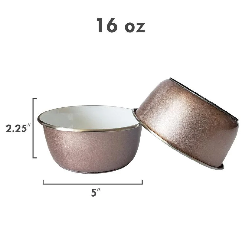 Durobolz Rose Gold Bowl with Paw