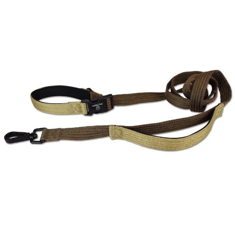 Hamilton Get Out & Go Leash - Woodland - Brown/Gold