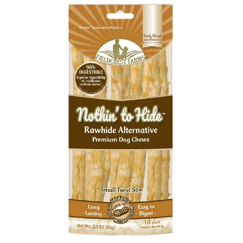 Nothin' To Hide Peanut Butter Twist Sticks - 10pk