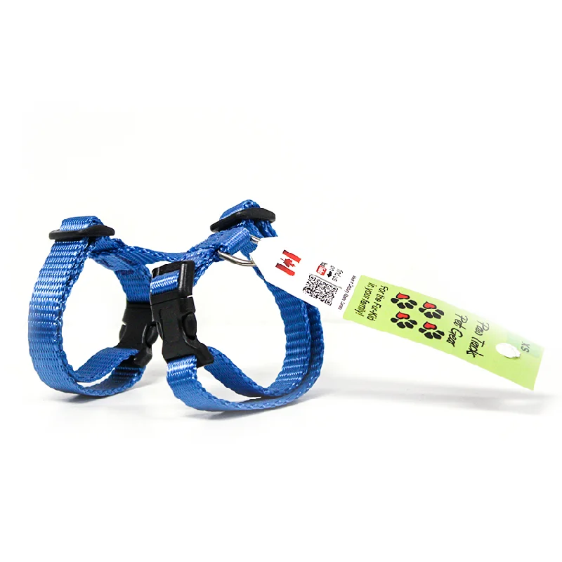 Paw Tracks Pets Adjustable Cat Harness - Blue