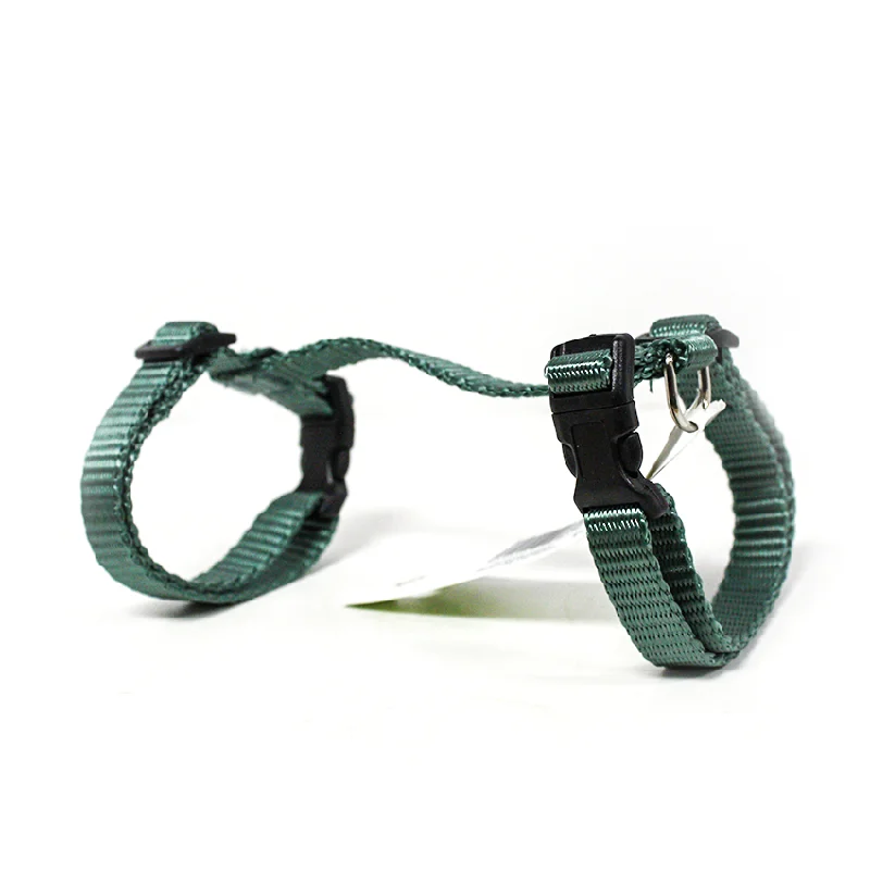 Paw Tracks Pets Adjustable Cat Harness - Green