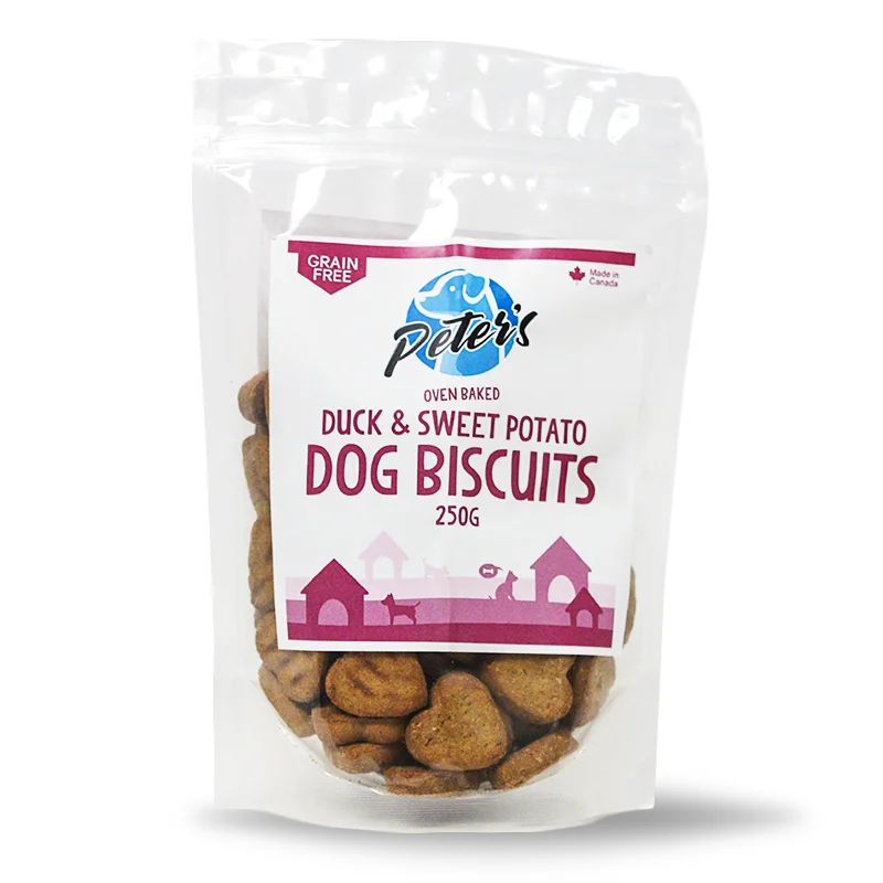 Peter's Ovenbaked Grain Free Duck & Sweet Potato Dog Biscuits