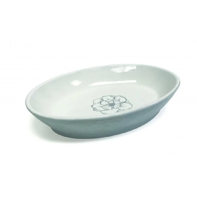 Pioneer Pet Ceramic Oval Bowl - Magnolia