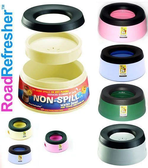 Road Refresher Dog Bowl - Available in Multiple Colours