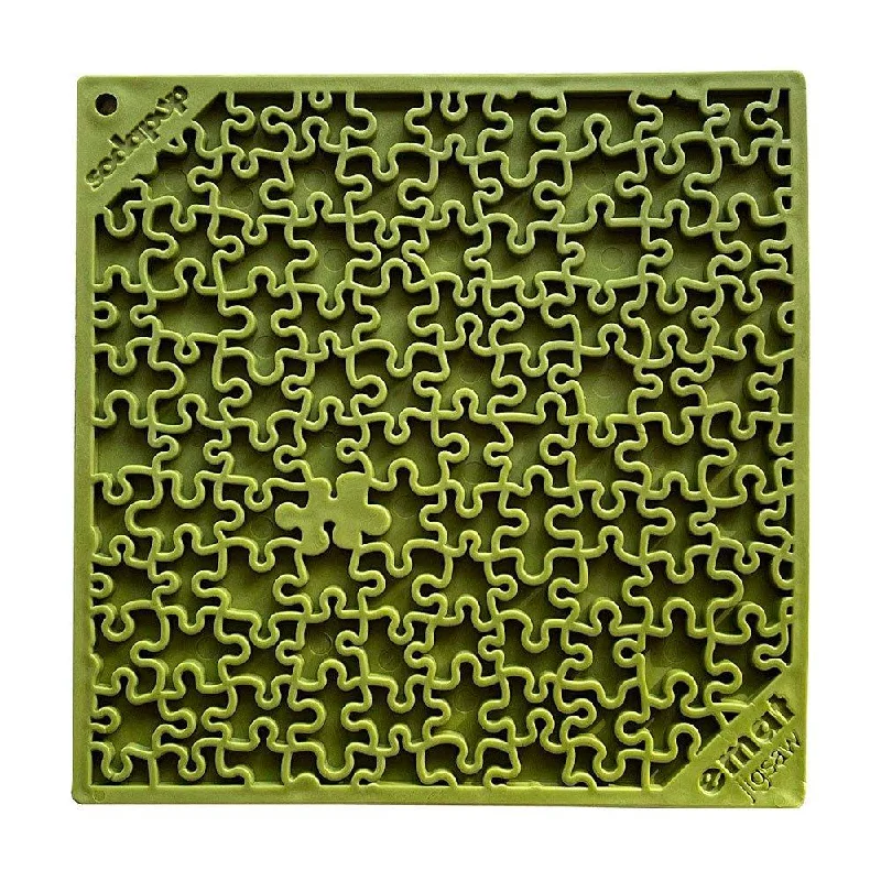 Sodapup Green Jigsaw Lickmat for Dog or Cat