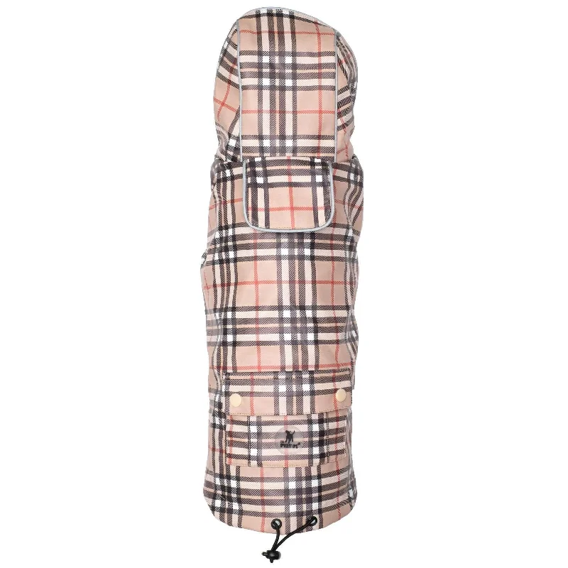 Tan Plaid London Raincoat