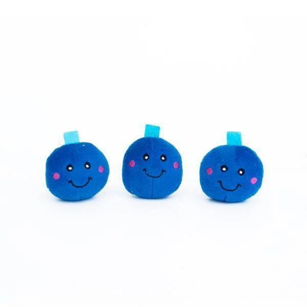 ZippyPaws Miniz - Blueberries 3-Pack