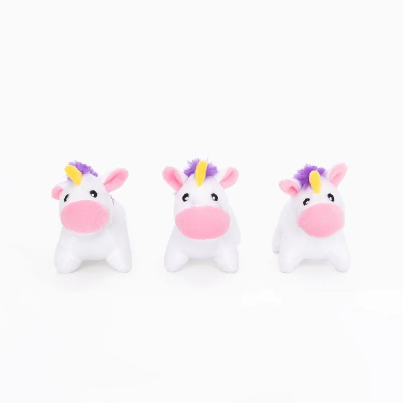 ZippyPaws Miniz - Unicorns 3-Pack