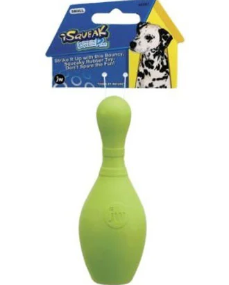 JW Bowling Pin Rubber Dog Toy Medium