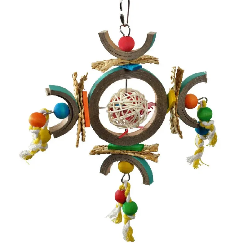 A & E Cages Happy Beaks Atomic Dream Catcher Bird Toy