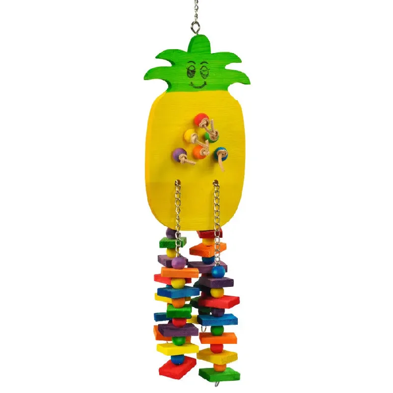 A & E Cages Happy Beaks Pineapple Bird Toy