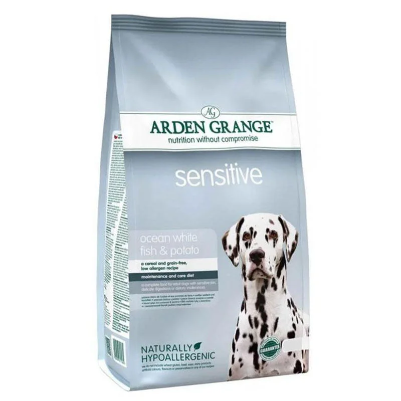 Arden Grange Adult Sensitive Ocean White Fish and Potato Dry Dog Food