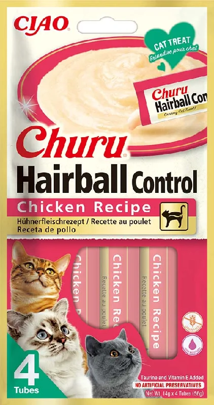 CHURU Hairball Control Piletina, kremasta poslastica za mačke, 40g