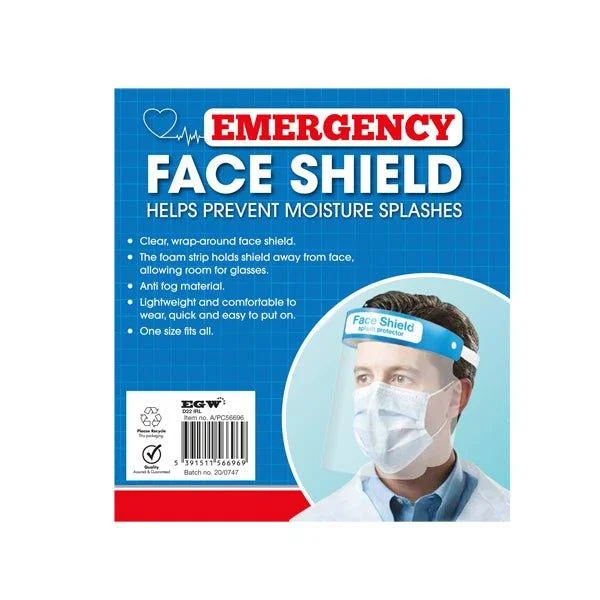 Emergency Face Shield Splash Protector