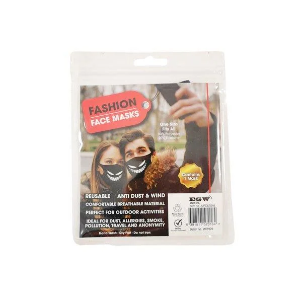 Fashion Face Mask Reusable Ghost/web