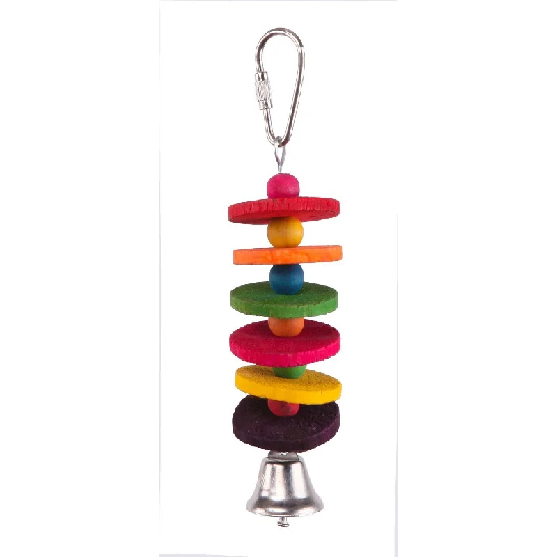 Kazoo Bird Toy with Round Chips and Bell Small