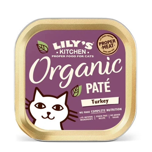 LILY'S KITCHEN Organic Pat Turkey, bez žitarica, 85g