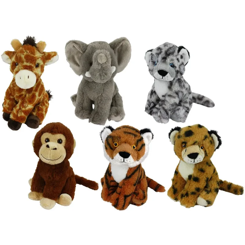 Multipet Eco Safari Animal Asst Dog Toys 8"