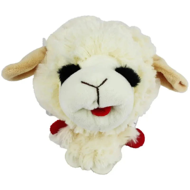 Multipet Lamb Chop Knobby Noggins Dog Toy 5"