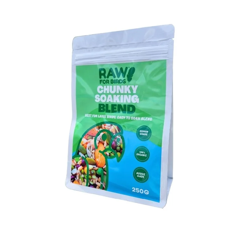 Raw for Birds Chunky Soaking Blend for Large Birds 500g